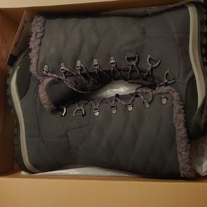 BearPaw Water-Resistant Leather Snow Boot
